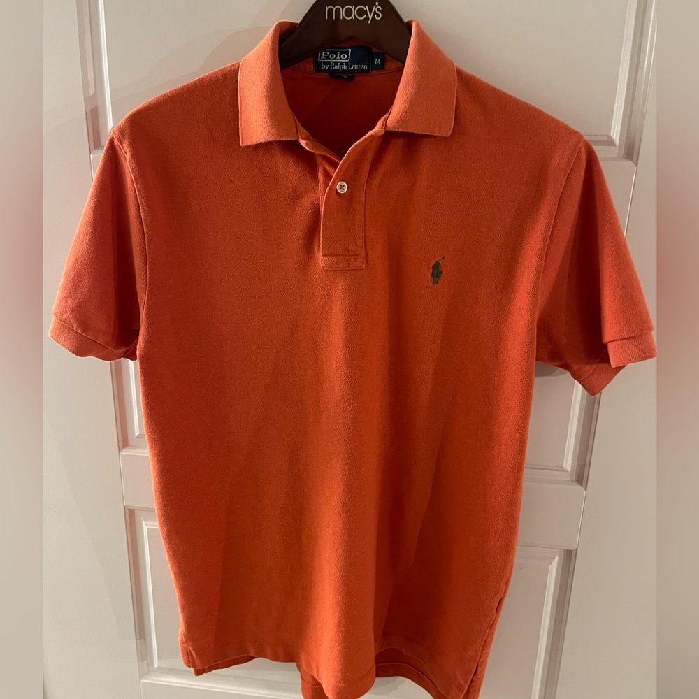Orange Ralph Lauren Polo - Size Medium